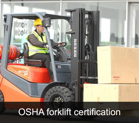 stand up forklift operator training